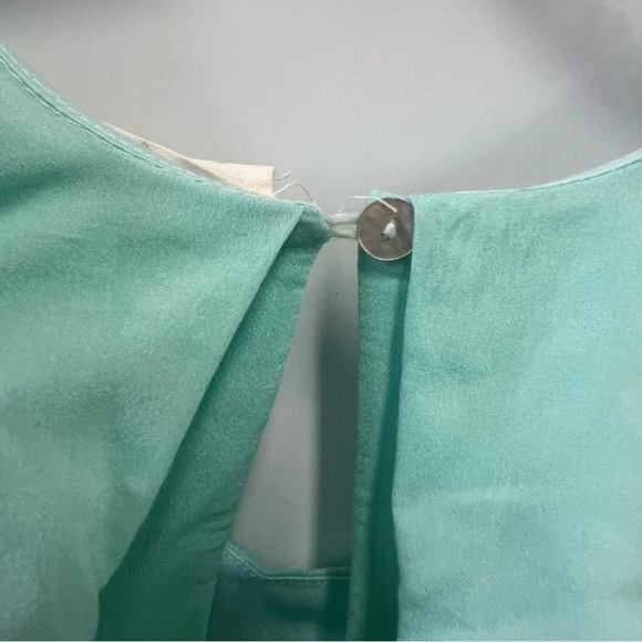 Entro Boutique Mint Ruffle Back Dress with Pockets and Racer Back Size Small - Picture 5 of 8